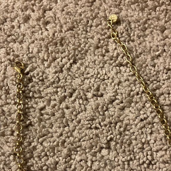 Talbots Gold and Black Striped Necklace - Picture 3 of 3